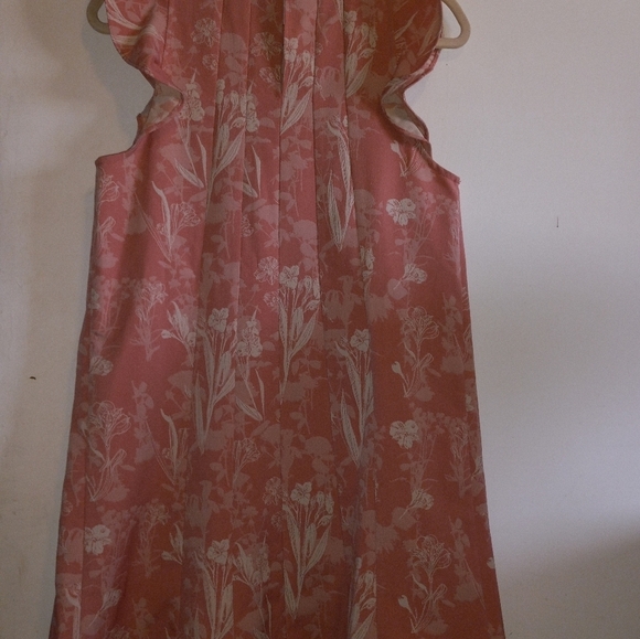 BCBGeneration Peach Floral Dress- Small - Picture 3 of 6